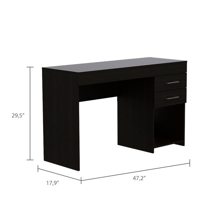 Austin Writing Computer Desk, Two Drawers, One Cabinet