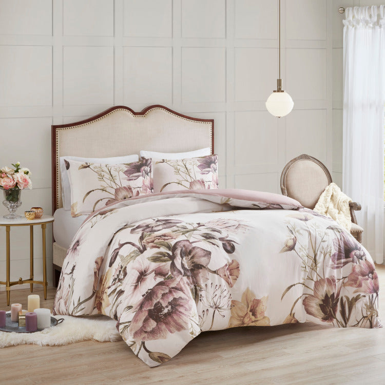 Full Queen 3 Piece Cotton Printed Duvet Cover Set