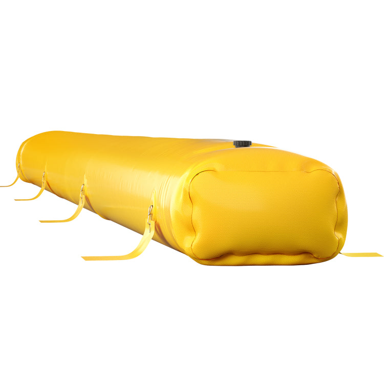 Flood Bag, 24 Ft Length X 12 In Height, Reusable Pvc Water Diversion Tubes, Lightweight With Excellent Waterproof Effect Used For Doorways, Garages, Yellow
