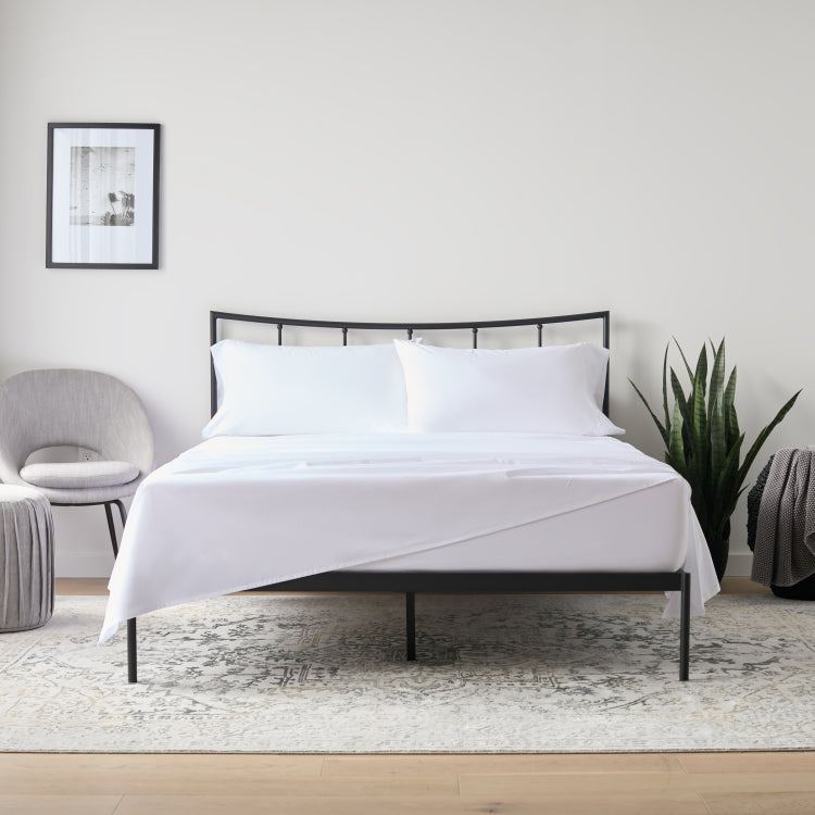 Weekender 200 Tc Cotton Sheet Set, Queen, White