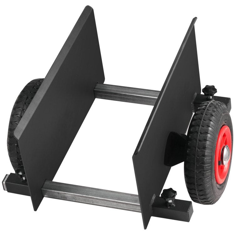 Panel Dolly, 600Lbs Capacity Slab Dolly, Heavy Duty Drywall Mover With 8" Pneumatic Wheels, Adjustable Clamp Panel Cart For Drywall Sheet, Material Handling, All Terrain Moving Cart