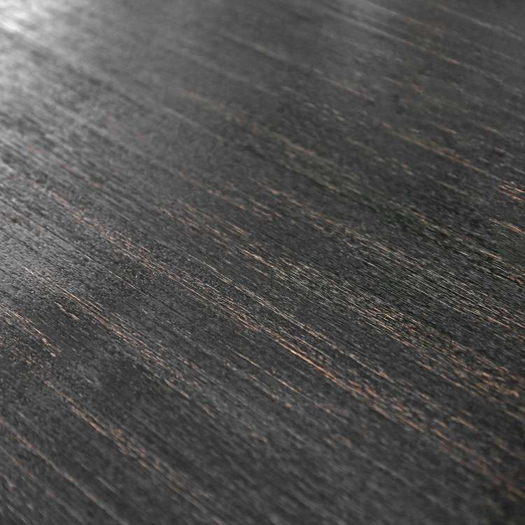 Antique Black Bold Distressed 1Pc Counter Height Dining Table Dining Room Furniture Center Beam For Support Footret