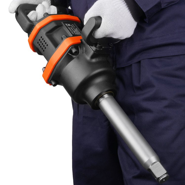 1 Inch Air Impact Wrench, Up To 3160 Ft Lbs High Reverse Torque Output 1" Pneumatic Impact Gun W 8 Inch Extended Anvil & Carrying Case For Heavy Duty Repairs And Maintenance