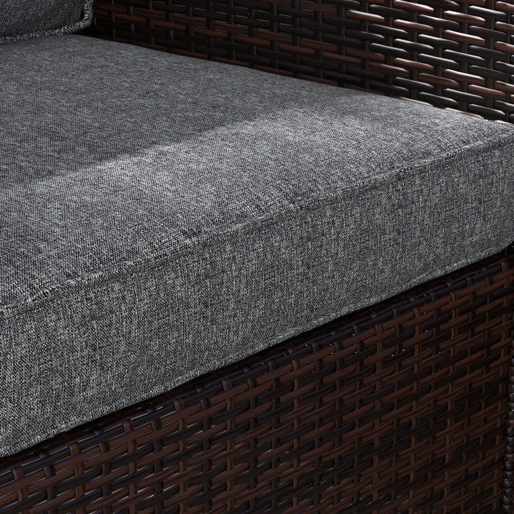 Outsunny 4 Piece Patio Chair Cushion And Back Pillow Set, Seat Replacement Patio, Cushions Set For Outdoor Garden Furniture, Gray