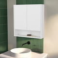 Gaviota Wall Mounted Medicine Cabinet, Two Doors, Three Interior Shelves, Modern Bathroom Storage Unit, White