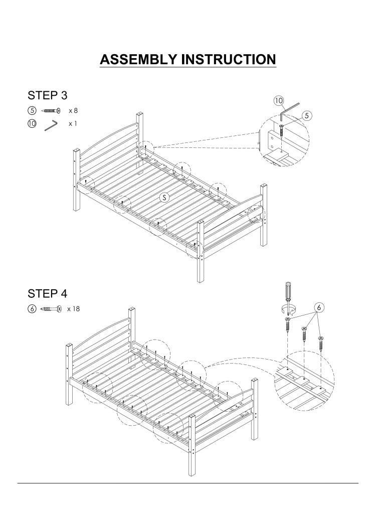 Twin Over Twin Transitional Bunk Bed Arch Design Espresso Finish