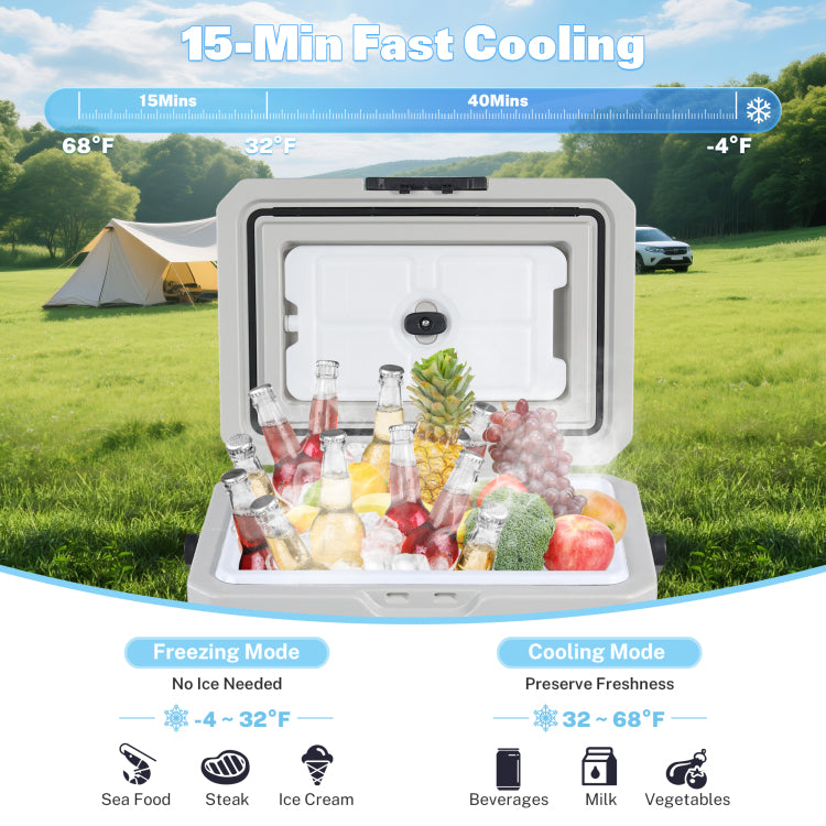 P15 Portable Car Fridge 45W 13.5L For Camping