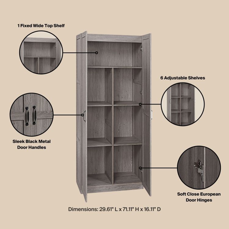 Bookcase In Gray