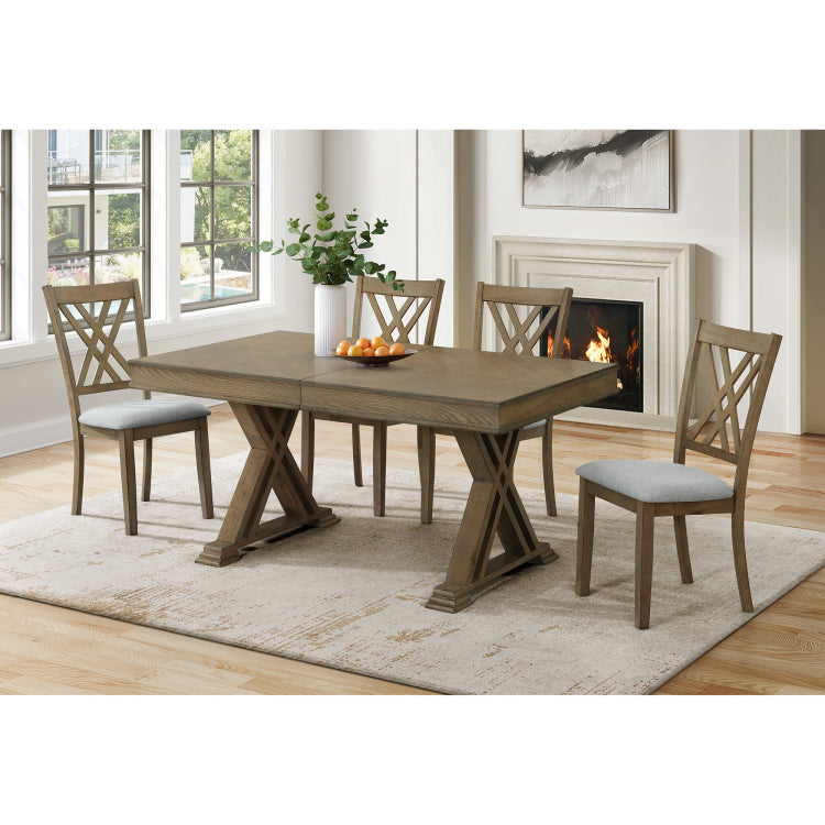 Amador Cross Back 2Pk Dining Chair Set