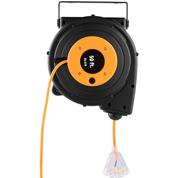 50Ft Retractable Extension Cord Reel 14Awg 3Csjtow Power Cord Reel