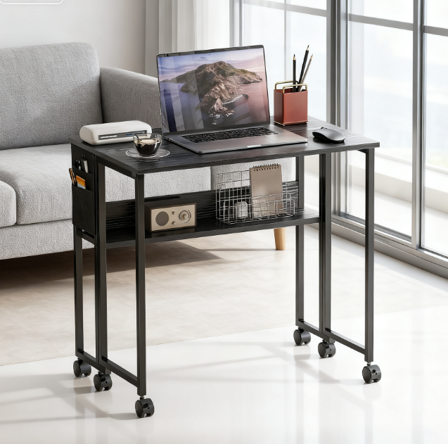 Foldable Desk With Storage Bag,Folding Computer Desk,For Small Spaces, Home Office