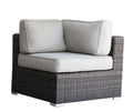 Minnesota Wicker Sectional Corner Brown