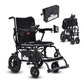 Lightweight Electric Wheelchair For Adults & Seniors Ultralight 36Lbs Foldable Power Wheelchairs, 264Lbs Loading Capacity, 12 Mile Long Travel Range, All Terrain, With Led Light & Cup Holder