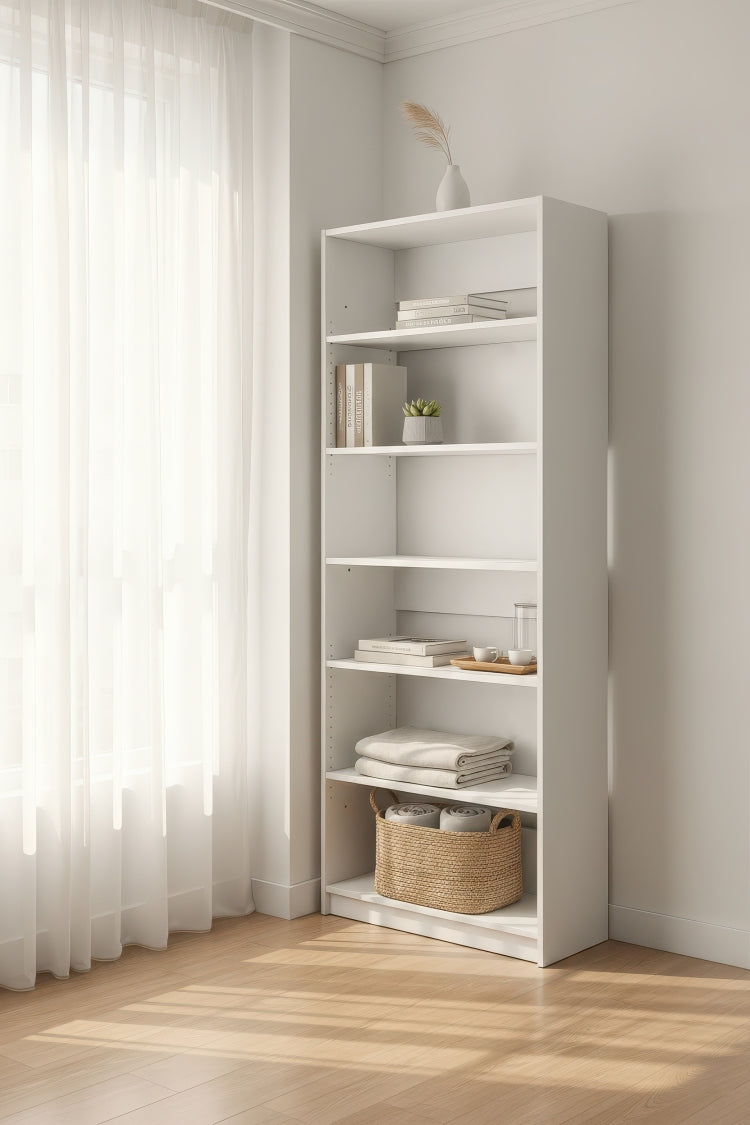 Prosper 32" White Wood Walk In Closet With Five Shelves