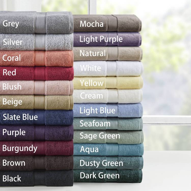 Ultra Soft 100% Cotton Absorbent Towel Set 34X68" 2Pk