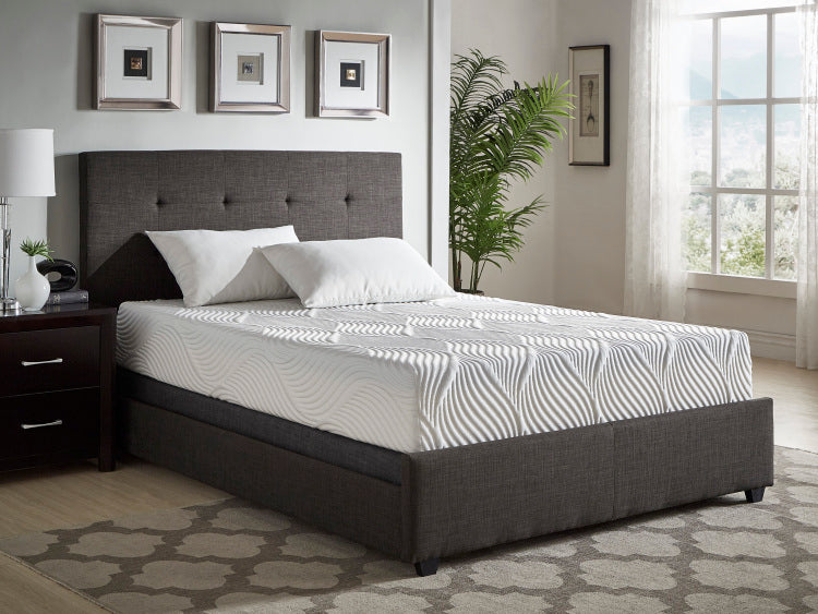 10 Inch Queen Size Bed Mattress Gel Infused Memory Foam Mattress, Firm, White, Mattress In A Box
