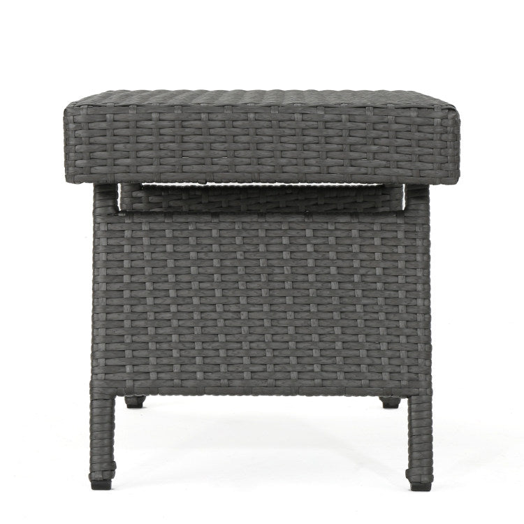Salem Pe Wicker Snack Table