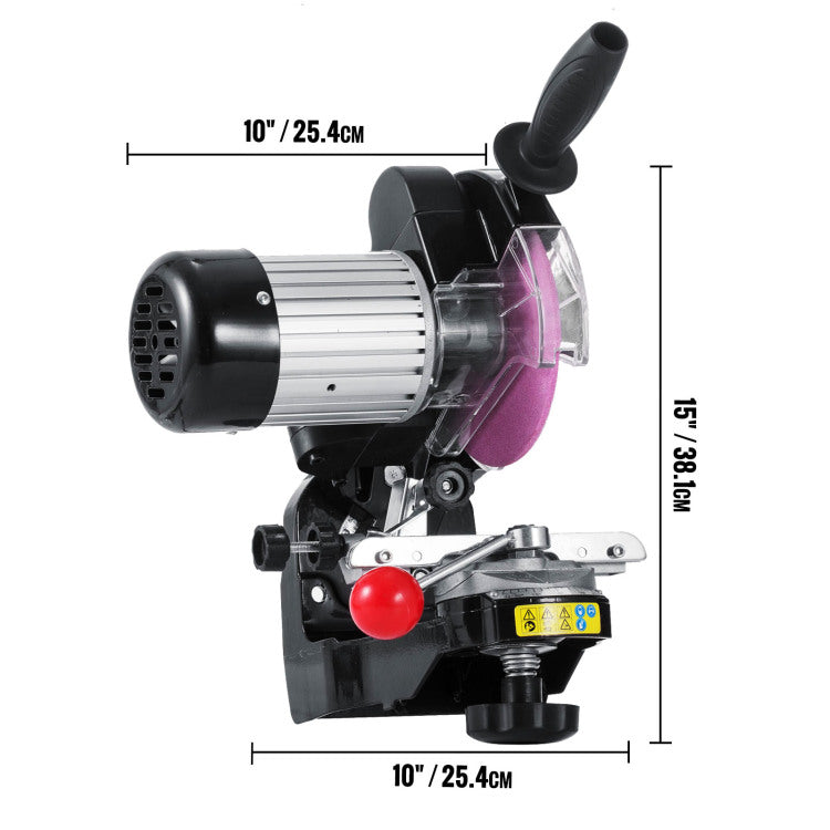 Electric Chainsaw Sharpener, 230W Professional Multi Angle Adjustable Chain Grinder 3000Rpm, Electric Chainsaw Blade Sharpener For 1 4" To 2 5" Chains