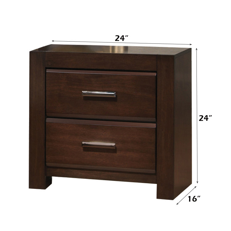 Oberreit Walnut Finish Nightstand