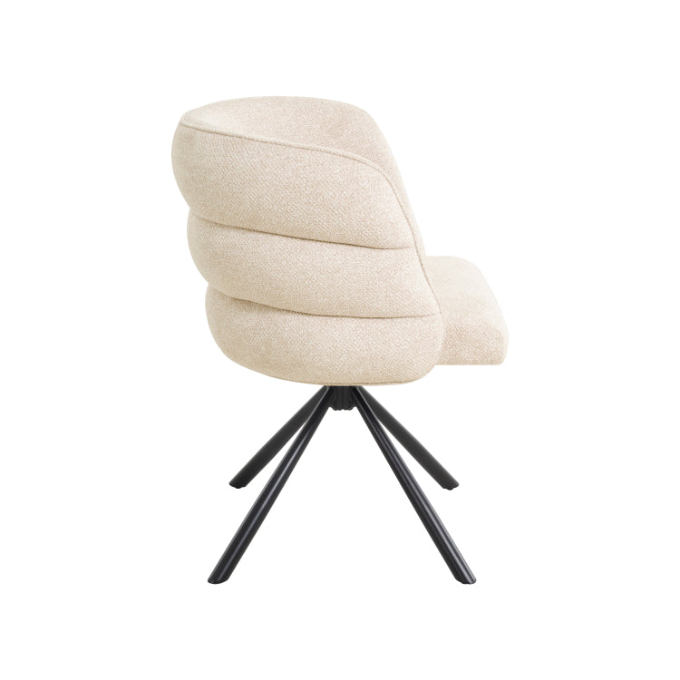 270 Swivel Home Office Desk Chairs Set Of 2,Modern Dining Chairs, Upholstered Bedroom Chairs With Metal Base,Makeup Chair For Vanity, For Living Room, Bedroom,Study Room,Dining Room Beige