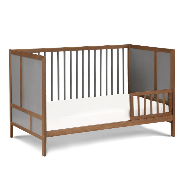 Pixie Finn 3 In 1 Crib In Walnut Charcoal