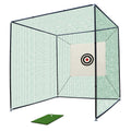 10X10X10Ft Golf Practice Net Cage W Metal Frame Hitting Net Kit Indoor Outdoor