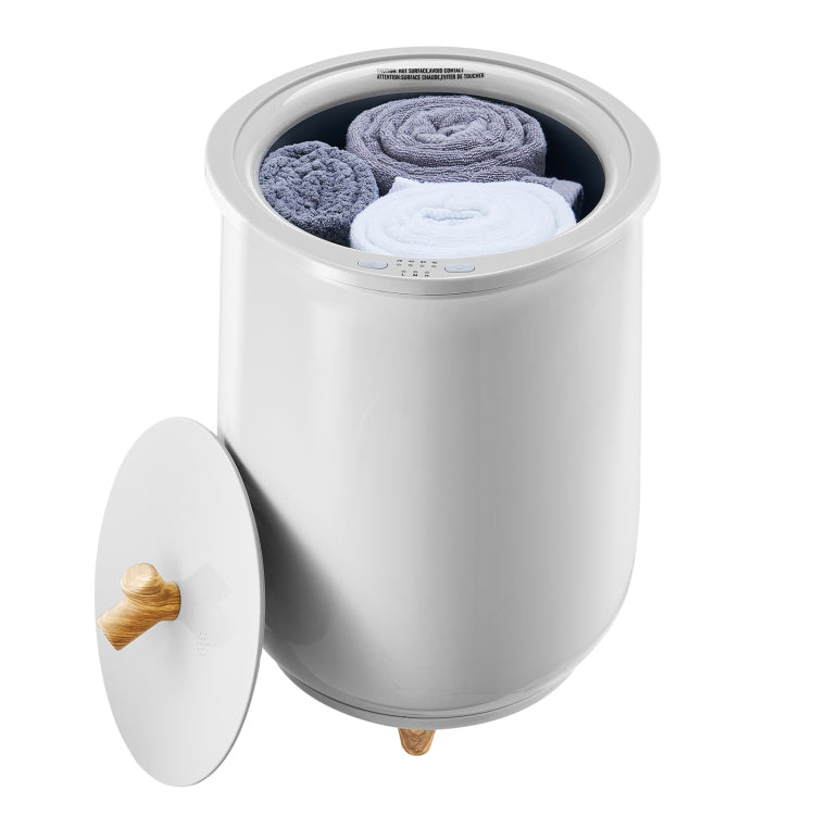Towel Warmer Bucket, 20L Large Towel Warmer For Bathroom, Auto Shut Off Towel Heater Fits Up To Two 40"X70" Oversized Towels, Bathrobes, Blankets, 4 Level Timer Towel Warmer Ideal For Spa, Gray