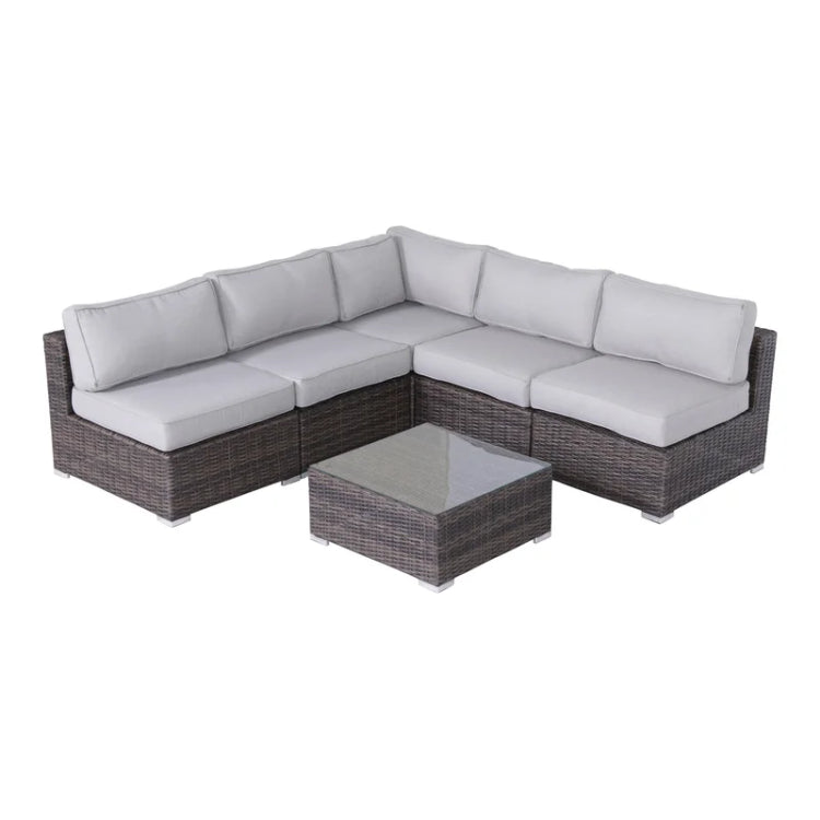 Fully Assembled Wicker 4 Person Seating Set With Cushions