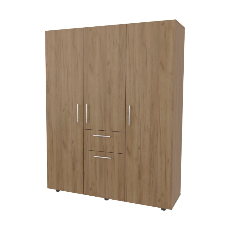 Natural Oak Armoire Multi Storage With One Drawer