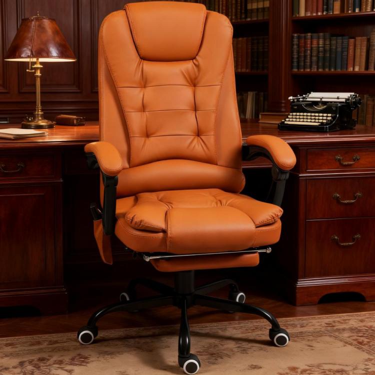 Vibrating Massage Office Chair,High Back Massaging Office Desk Chair With Lumbar Support,Footrest