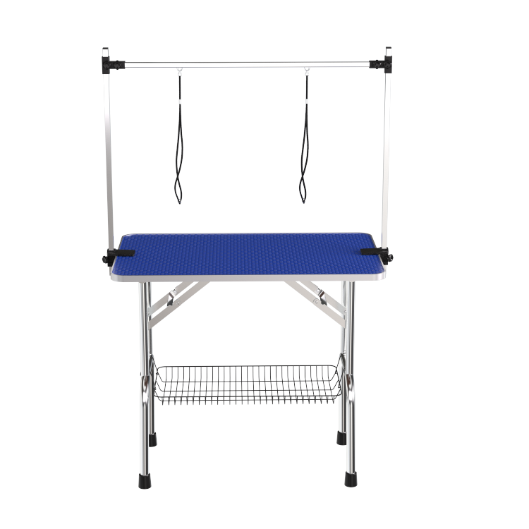 Large Size 46" Grooming Table For Pet Dog And Cat With Adjustable Arm And Clamps Large Heavy Duty Animal Grooming Table