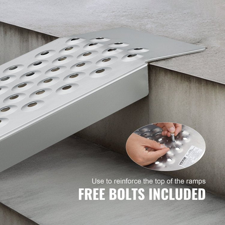 47.2" X 8.5" Aluminum Ramps 880 Lbs Capacity Loading Ramps 2Pcs