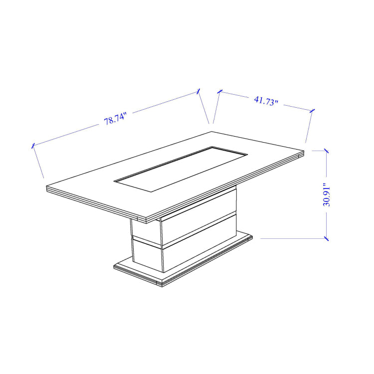 Ariya White Dining Table And Chair Set