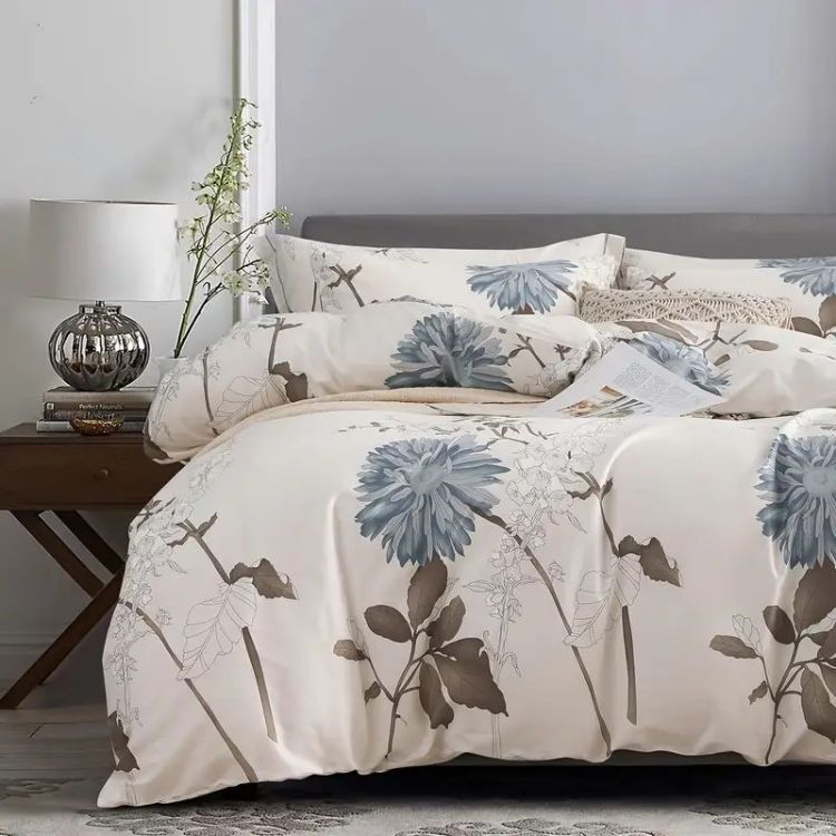 Haoyijia Big Flower Duvet Cover King