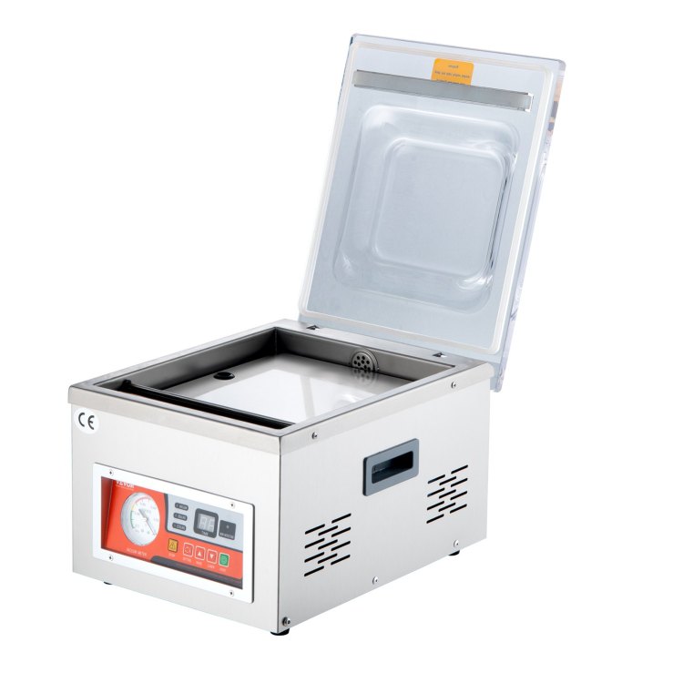 Chamber Vacuum Sealer, Dz 260A 6.5 M H Pump Rate, Excellent Sealing Effect With Automatic Control, 110V Kitchen Packaging Machine For Fresh Meats, Fruit Saver, Home, Commercial Using