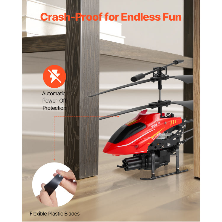 Rc Helicopter 3.5 Channel Remote Control Aircraft Toy Shooting Mode Kids Present