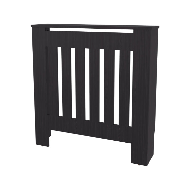 Radiator Cover Cabinet, 1 Shelf, Black Wengue