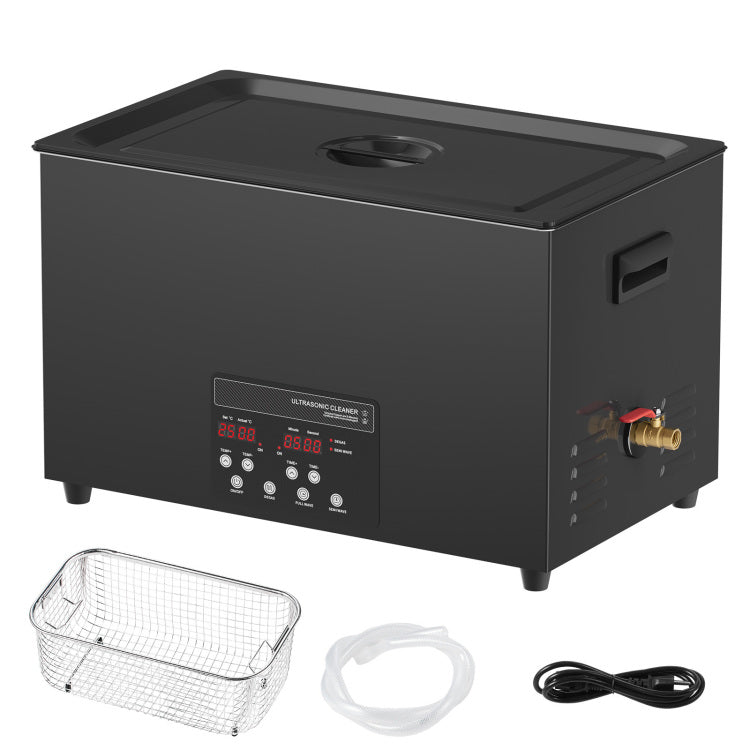 30L Sonic Cleaner, 600W Digital Ultrasonic Cleaning Machine With Upgraded Degassing And Gentle Mode, 40Khz Industrial Ultrasound Cleaner With Timer And Heater For Retainer Jewelry Tools