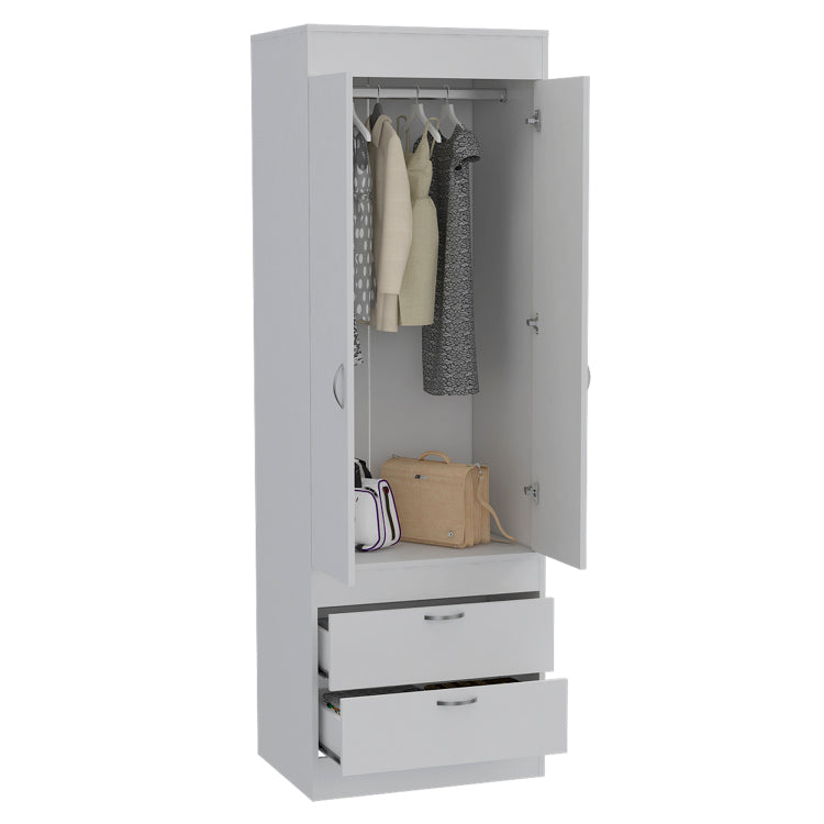 Alabama Armoire, One Large Cabinet, Two Drawers