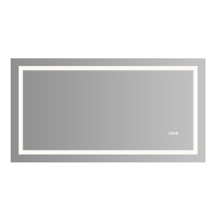 60" X 32" Led Bathroom Mirror With Anti Fog And Touch Sensor Modern Frameless Lighted Wall Mirror For Bathroom Vanity, Shower Room, Or Dressing Area
