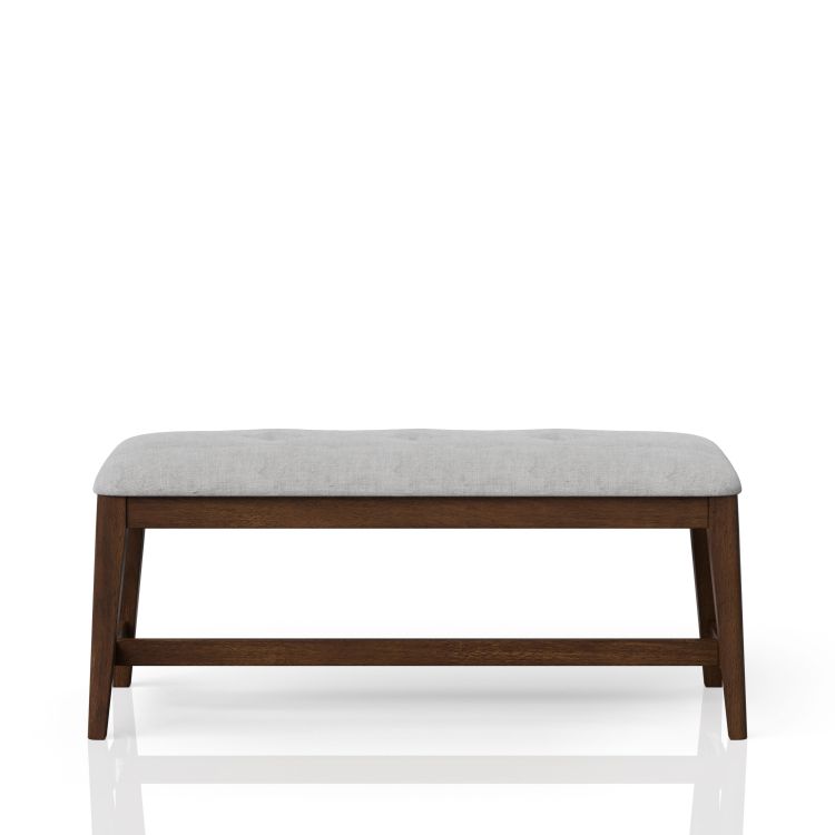 Backless Upholstered Dining Bench Mid Century Seating