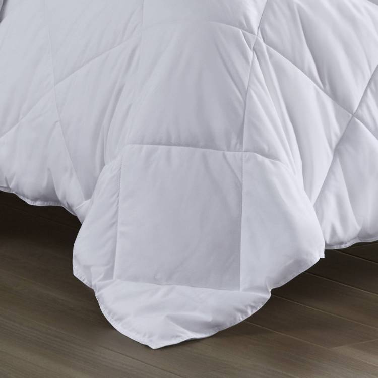 Oversized Down Alternative Comforter White King Cal King