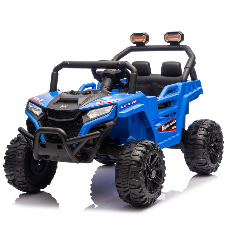 12V 2Wd Kids Ride On Utv W 2.4G Pc,Anti Collision Bar,High Chassis,Anti Slip Wheels & 4 Wheel Suspension,Upgraded Battery For 2 Hour Runtime,Provide A Safe Speed Of 1.86 3.11Mph For Kids Aged 3 5
