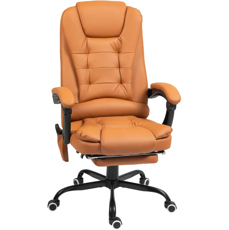 Vibrating Massage Office Chair,High Back Massaging Office Desk Chair With Lumbar Support,Footrest