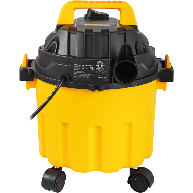 Wet Dry Vac, 2.6 Gallon, 2.5 Peak Hp, 3 In 1 Shop Vacuum With Blowing Function, Portable With Attachments To Clean Floor, Upholstery, Gap, Car, Etl Listed, Yellow