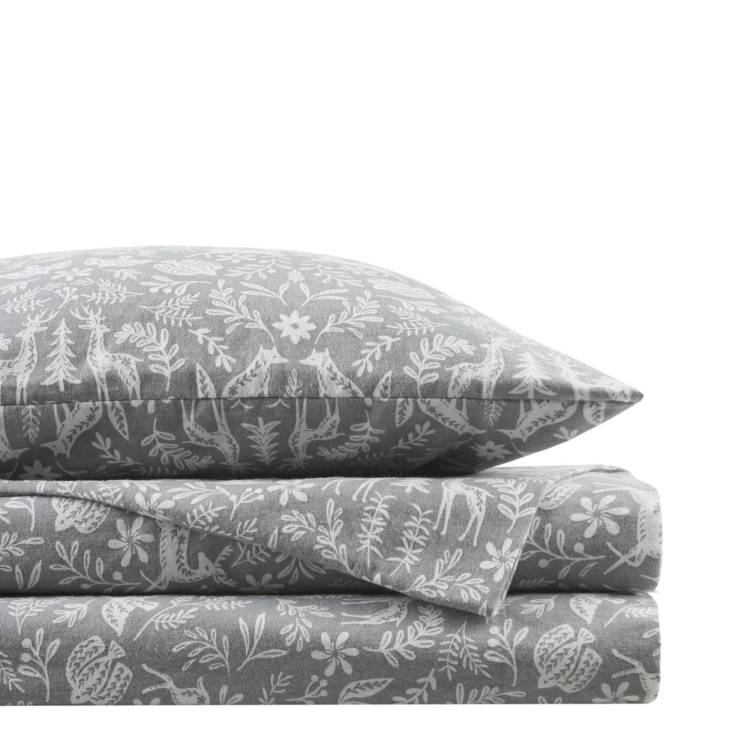 4 Pcs Full Sheet Set Sage Winter Fauna