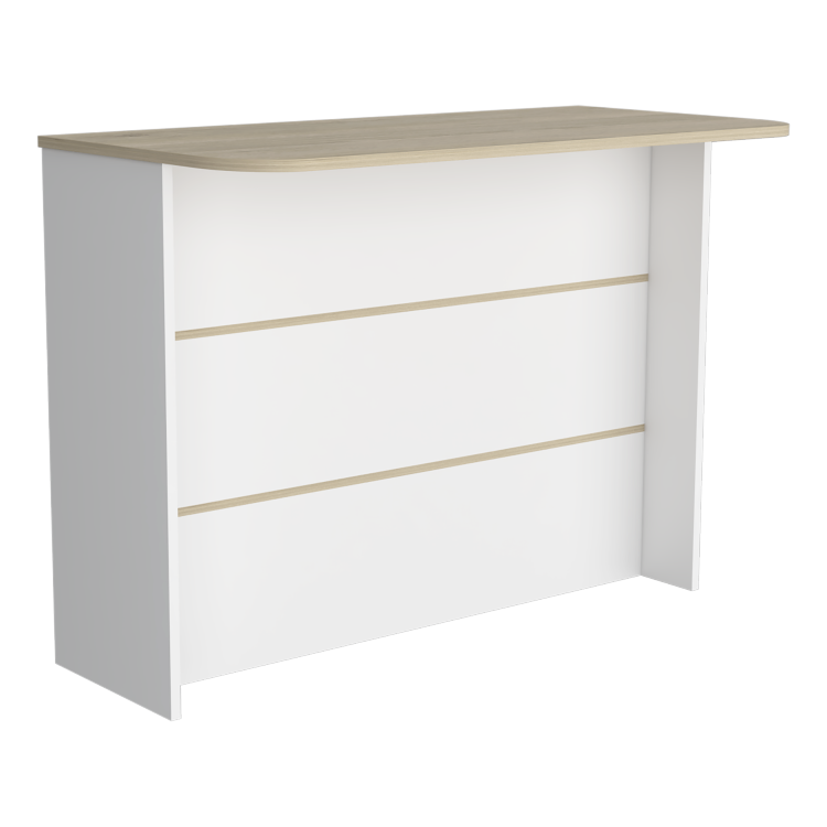 Fendi Kitchen Island With Ample Workstation And 2 Tier Shelf