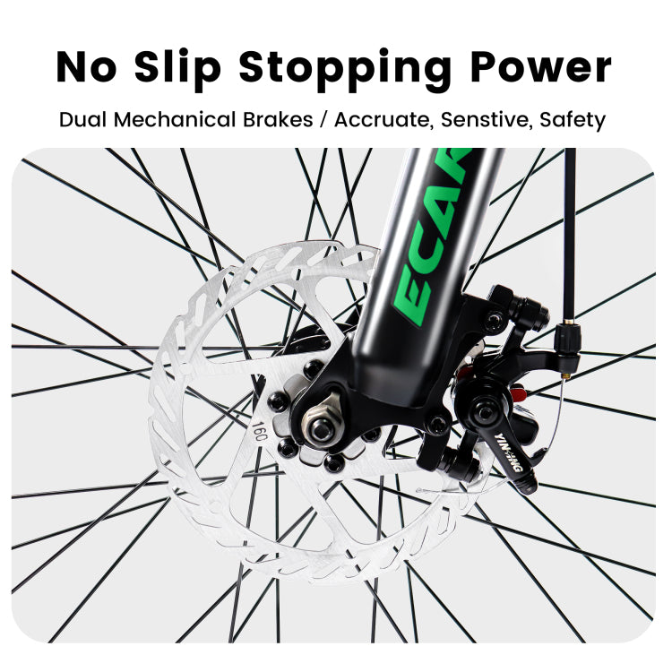A2460 24 Inch Mountain Bike With Full Suspension, 21 Speed Shifter Lever With Gear Indicator, High Carbon Steel Frame, Mechanical Disc Brakes, Unisex For Men Women Adults, Ideal For Trails