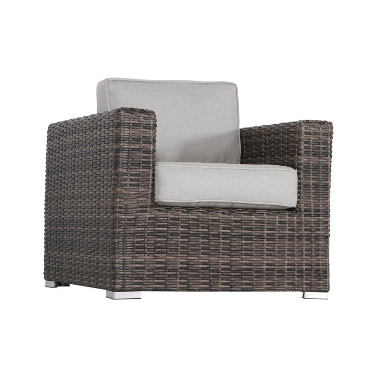 11 Piece Outdoor Sectional Seating Set With Cushions Fully Assembled