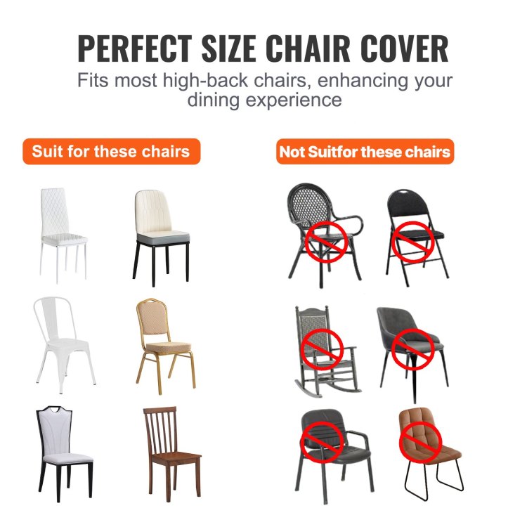 Stretch Spandex Folding Chair Covers, Universal Fitted Chair Cover, Removable Washable Protective Slipcovers, For Wedding, Holiday, Banquet, Party, Celebration, Dining 100Pcs White
